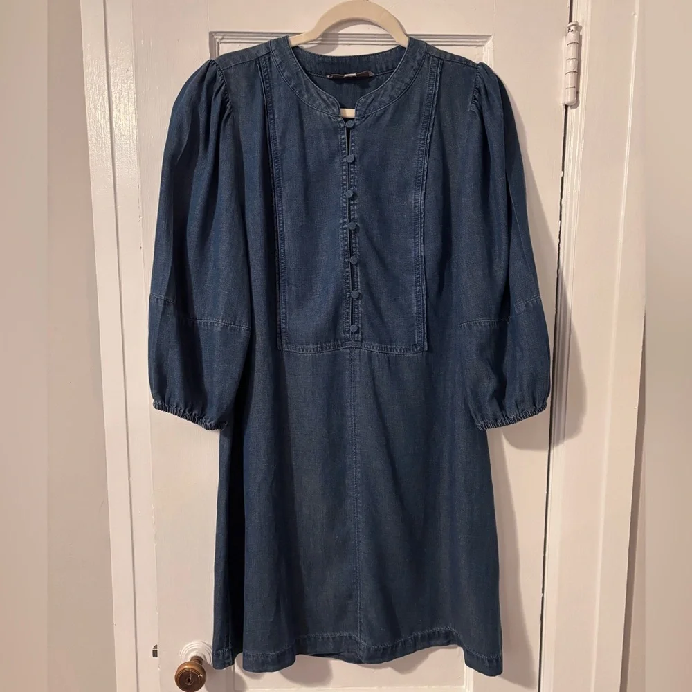 LOFT - MEDIUM - JEAN DRESS - NWOT - This piece was only tried on once! - Picture 1 of 9